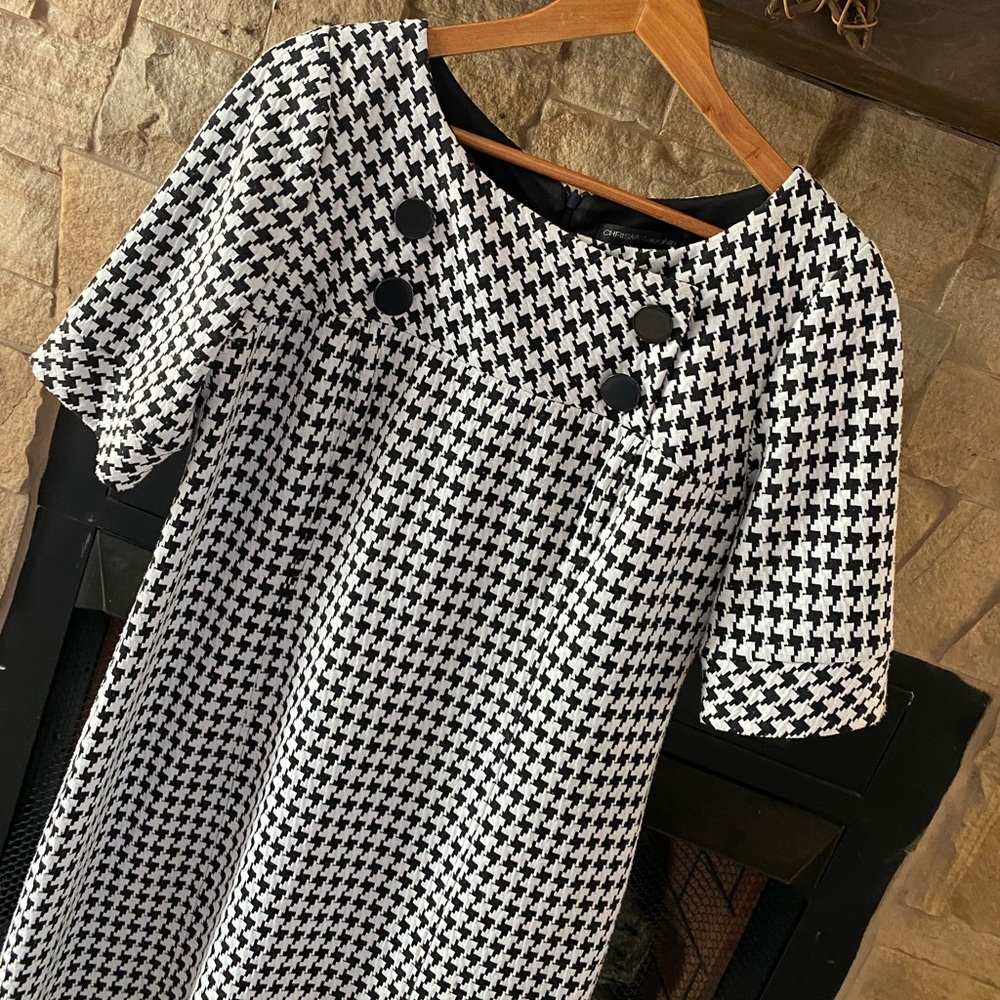 EUC Houndstooth Midi Dress #0327